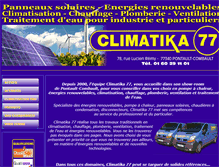 Tablet Screenshot of climatika77.com